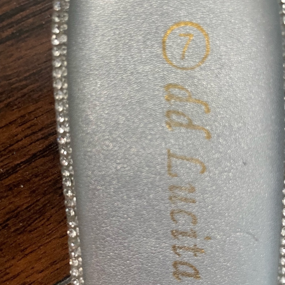 Silver Rhinestone Sandals - Picture 2 of 5